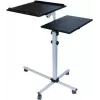 EXERTIS CONNECT Tavolo multifunzionale mobile su ruote, 1000 x 500 mm, nero (965033)