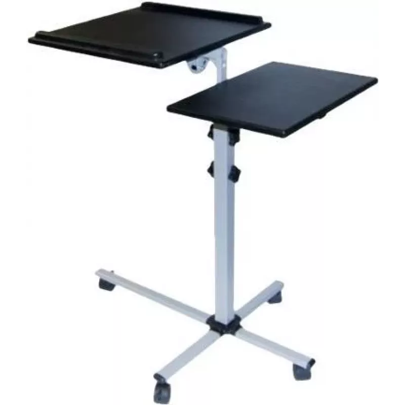 EXERTIS CONNECT Tavolo multifunzionale mobile su ruote, 1000 x 500 mm, nero (965033)