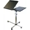 EXERTIS CONNECT Tavolo multifunzionale mobile su ruote, 1000 x 500 mm, nero (965033)