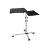 EXERTIS CONNECT Tavolo multifunzionale mobile su ruote, 1000 x 500 mm, nero (965033)