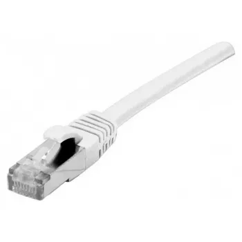 EXERTIS CONNECT Cavo patch Cat 6A S/FTP, 15 m, bianco, slim snagless protezione antiurto 858507