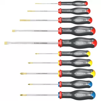 Facom Protwist® set di 10 cacciaviti universali SL/PH/PZ ATW.J10PB