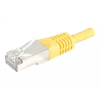 EXERTIS CONNECT 858336 cavo patch Cat.6A S/FTP, 7,5 m, giallo, Slim Boot