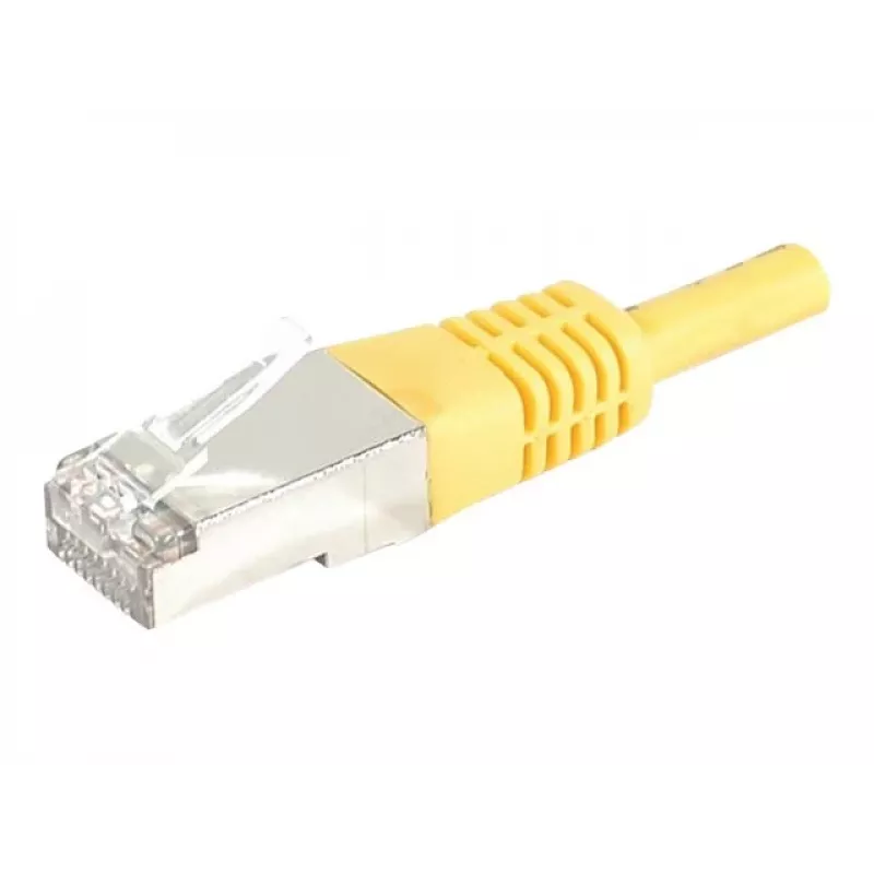 EXERTIS CONNECT 858336 Cavo patch Cat.6A S/FTP, 7,5 m, giallo, guaina sottile