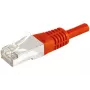 EXERTIS CONNECT cavo patch Cat.6a F/UTP, rosso, 15 m, 10 Gbps, Slim Snagless Boot 859540