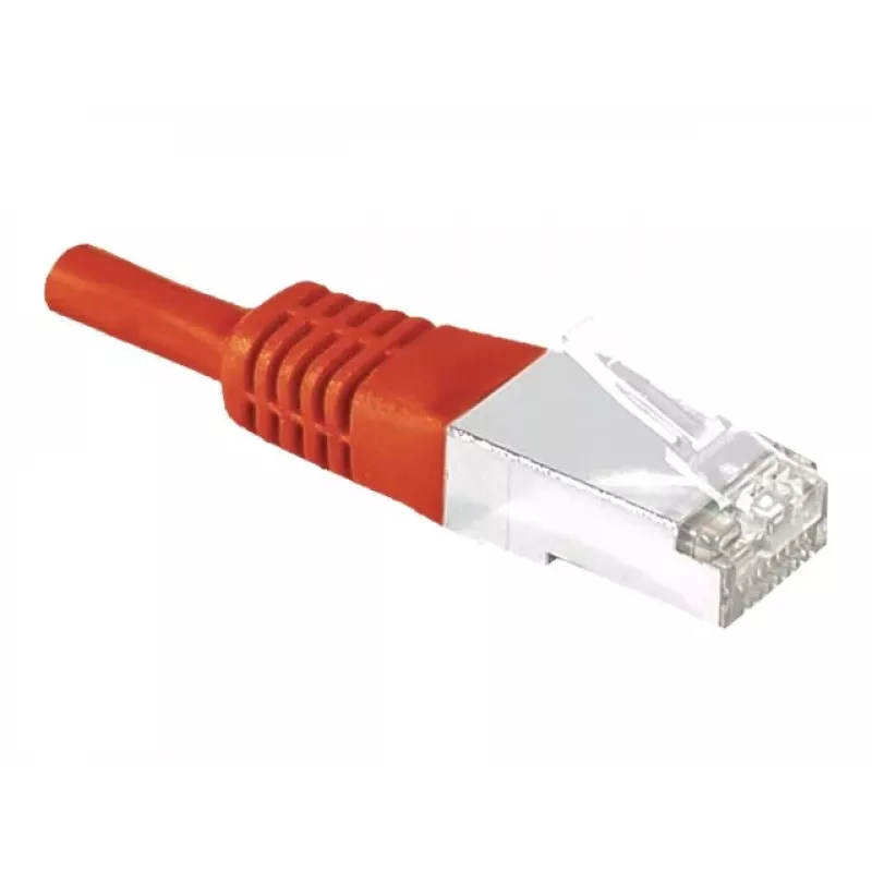 EXERTIS CONNECT cavo patch Cat.6a F/UTP, rosso, 15 m, 10 Gbps, Slim Snagless Boot 859540