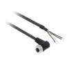 TMSS GERMANY Telemechanique Sensors connettore femmina M12 4 poli dritto cavo PUR, 10m, nero, IP67 XZCP1241L10