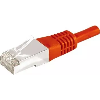 EXERTIS CONNECT Cavo patch CAT.6a F/UTP, rosso, 20 m, 10 Gbps, RJ45, Slim Strain Relief 859541