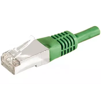 EXERTIS CONNECT Cavo patch Cat.6a F/UTP, 25 m, verde, 10 Gbps, RJ45, Slim Bend Protection 859557