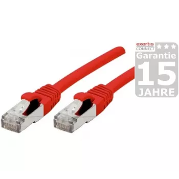 Exertis Connect Dexlan Cavo patch CAT 6a SFTP, connettore maschio RJ-45 su connettore maschio RJ-45, 20 m, senza alogeni, stampato, snagless, rosso 858476