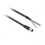 TMSS GERMANY Telemechanique Sensors Connettore femmina M12 dritto cavo PUR 5 m 4 poli XZCP1141L5
