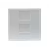 EXERTIS CONNECT Dexlan Inserto per placca centrale 45 x 45 mm per 1 modulo keystone, bianco segnale RAL 9003 (911722)