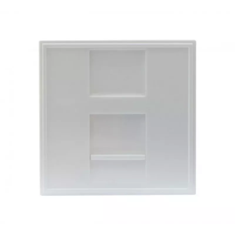 EXERTIS CONNECT Dexlan Inserto per placca centrale 45 x 45 mm per 1 modulo keystone, bianco segnale RAL 9003 (911722)