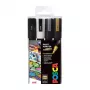 Uni-Ball Faber-Castell POSCA PC-5M set pennarelli acrilici metallici, 4 colori, punta tonda media 1,8-2,5 mm 182544