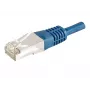 EXERTIS CONNECT cavo patch Cat.6a F/UTP, 0,5 m, blu, 10 Gbps 859517