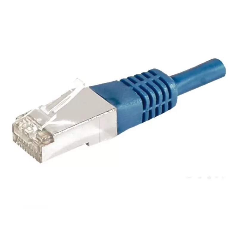 EXERTIS CONNECT cavo patch Cat.6a F/UTP, 0,5 m, blu, 10 Gbps 859517