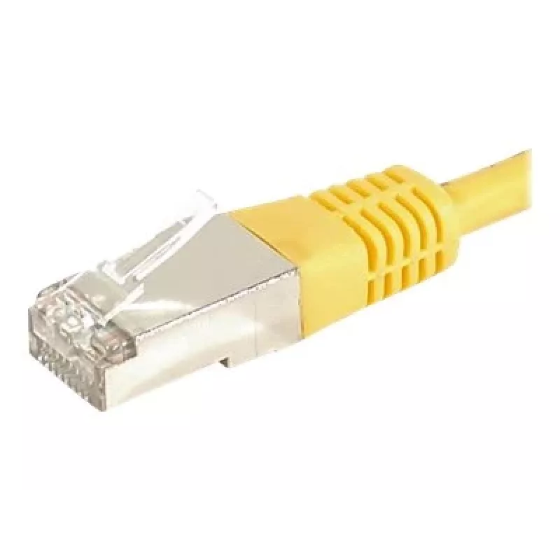 EXERTIS CONNECT Cavo patch Cat.6a F/UTP, RJ45, giallo, 1,5 m, 10 Gbps 859564