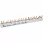 ETI 002921268 Barra collettrice in rame IZ10/L1NL2NL3N/12 per ETIMAT 1P+N, 690V, 63A, tipo a forcella