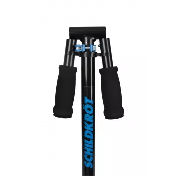 SCHILDKROT Junior Kick Scooter City Scooter Runabout, blu, deck e manubrio in alluminio, ruote PU 145 mm, altezza regolabile su 3 livelli, pieghevole 510303