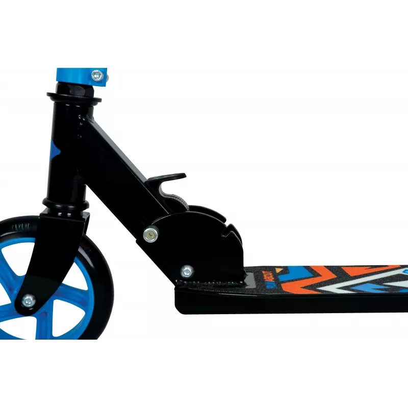SCHILDKROT Junior Kick Scooter City Scooter Runabout, blu, deck e manubrio in alluminio, ruote PU 145 mm, altezza regolabile su 3 livelli, pieghevole 510303