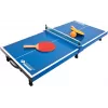 DONIC SCHILDKRÖT set mini tavolo da ping pong, blu, pieghevole, 68 x 33 x 9 cm, con 2 racchette, rete, 2 palline 838576