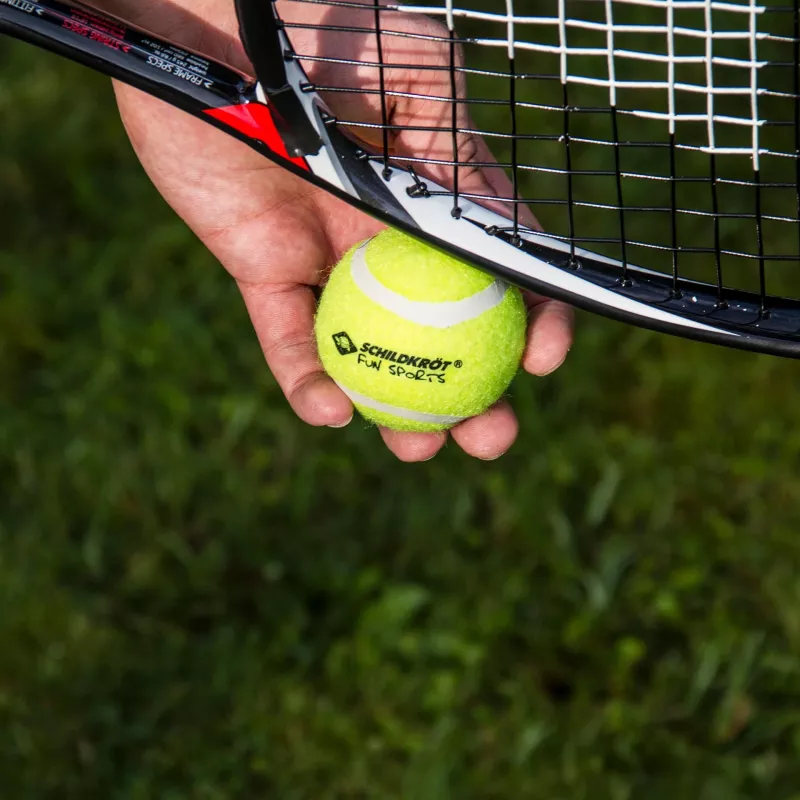 SCHILDKROT palline da tennis, set da 3, gialle, rimbalzo adeguato per gioco amatoriale (970048)