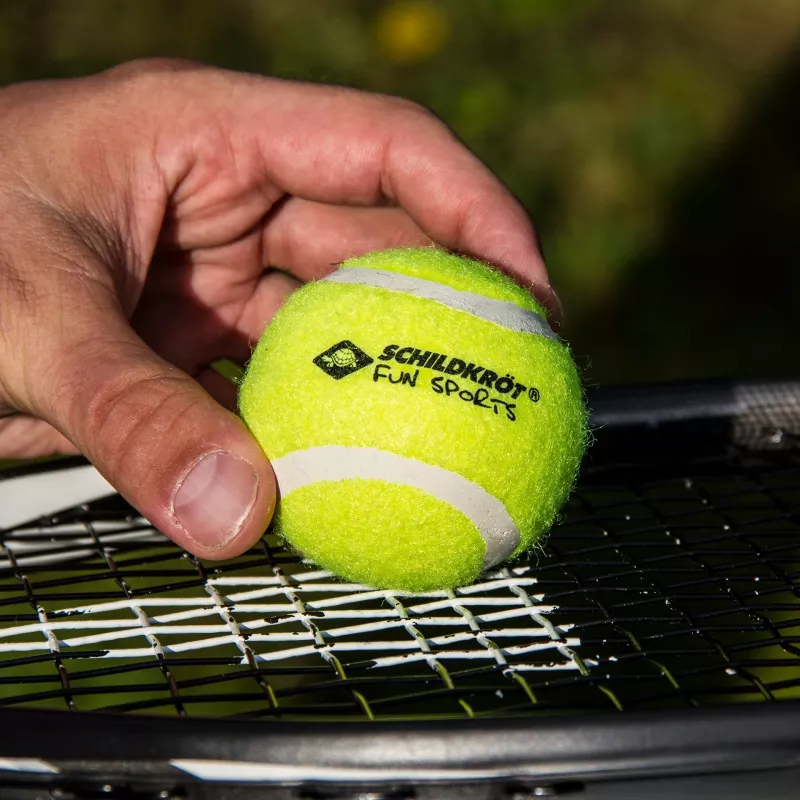 SCHILDKROT palline da tennis, set da 3, gialle, rimbalzo adeguato per gioco amatoriale (970048)