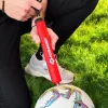 SCHILDKROT pompa per palloni 300 mm rossa in plastica con tubo flessibile e 2 adattatori 970989
