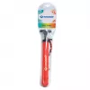 SCHILDKROT pompa per palloni 300 mm rossa in plastica con tubo flessibile e 2 adattatori 970989