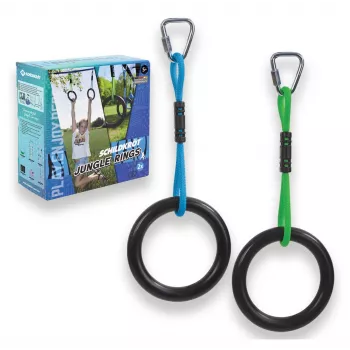 SCHILDKROT Jungle set di anelli, anelli in ABS 180 mm con corde resistenti ai raggi UV, 1 set (970714)