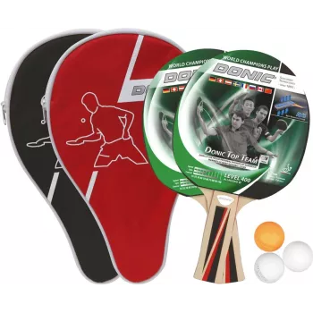 DONIC SCHILDKRÖT set ping pong Top Team 1016,00 cm (400) - 2 racchette Top Team 400, 3 palline 788495