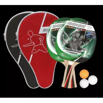DONIC SCHILDKRÖT set ping pong Top Team 1016,00 cm (400) - 2 racchette Top Team 400, 3 palline 788495
