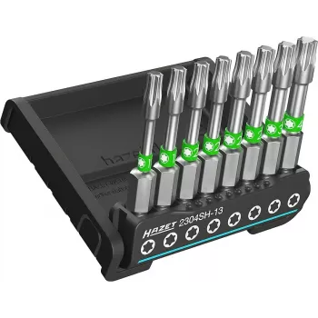 HAZET 2304SH-13 set di 8 punte TORX incassate con attacco 1/4