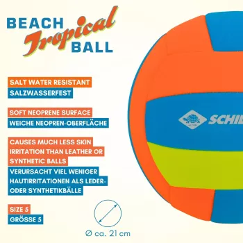 SCHILDKRÖT pallone da spiaggia in neoprene Tropical, misura 5, 210 mm 970299