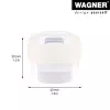 Wagner Design Yourself EH 5222 fermaporta adesivo trasparente, diametro 40 mm, altezza 22 mm 15522211
