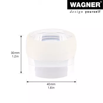 Wagner Design Yourself EH 5222 fermaporta adesivo trasparente, diametro 40 mm, altezza 22 mm 15522211