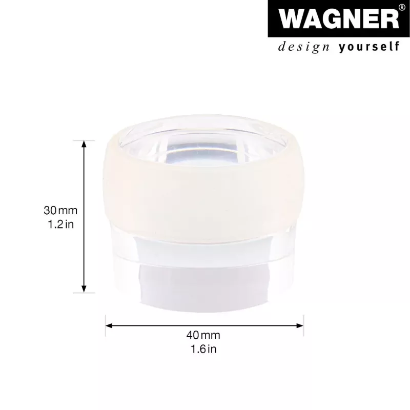 Wagner Design Yourself EH 5222 fermaporta adesivo trasparente, diametro 40 mm, altezza 22 mm 15522211