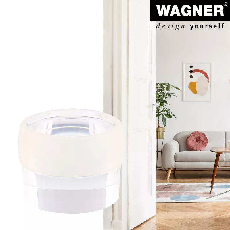 Wagner Design Yourself EH 5222 fermaporta adesivo trasparente, diametro 40 mm, altezza 22 mm 15522211