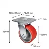 Wagner design yourself Rotella piroettante per carichi pesanti RO 0116 rossa (4011601)