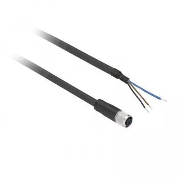 TMSS GERMANY Telemechanique Sensors Connettore femmina M12 dritto 5 poli cavo sensore PVC 5m XZCP0566L5