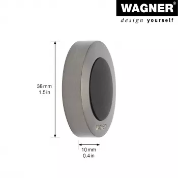 Wagner design yourself EH 5138 Fermaporta in zama gomma piena nichelato opaco (15513811)