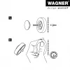 Wagner design yourself EH 5138 Fermaporta in zama gomma piena nichelato opaco (15513811)