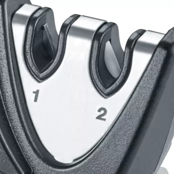 GRAEF Piccolo Affilacoltelli manuale set da 12 pezzi con display, angolo 20°, nero
