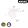 Wagner design yourself EH 2135 Paraspigoli in plastica Ø 3,5 cm 4 pz. (15213599)