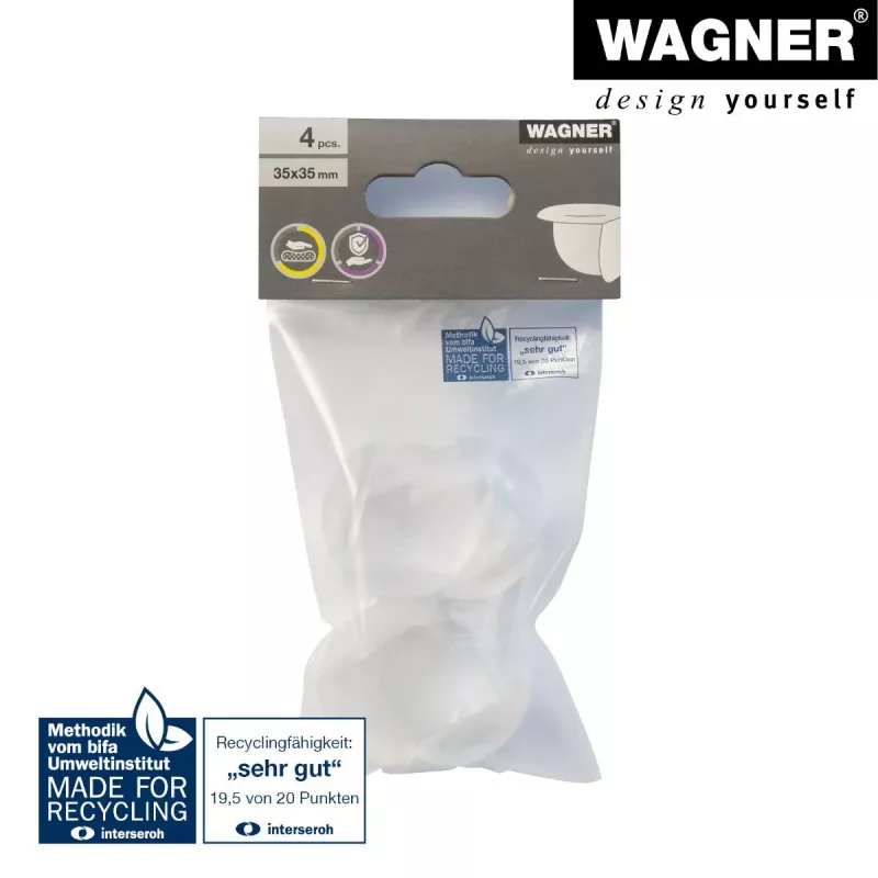 Wagner design yourself EH 2135 Paraspigoli in plastica Ø 3,5 cm 4 pz. (15213599)