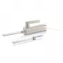 GRAEF EK508EU Elettrocoltello 180 W lame in acciaio inox, 2 lame a lama ondulata, impugnatura ergonomica, blocco di conservazione in legno, interruttore di sicurezza, cavo 1,2 m, bianco