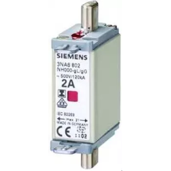 Siemens 3NA6824 Fusibile NH misura 000 80 A 500 V AC/250 V DC gG