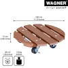 Wagner design yourself Carrello portapiante WPC GH 0535 rotondo marrone 29 x 7,5 cm 20053501