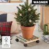 WAGNER design yourself Carrello portapiante GH0653 quadrato legno 29x8 cm 20065301