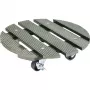 WAGNER design yourself Carrello portapiante GH0528 plastica, Ø 29 cm verde scuro rotondo, 1 pz. 20052801